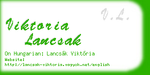 viktoria lancsak business card