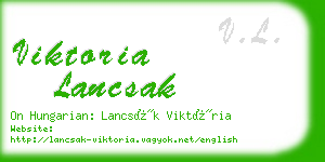 viktoria lancsak business card